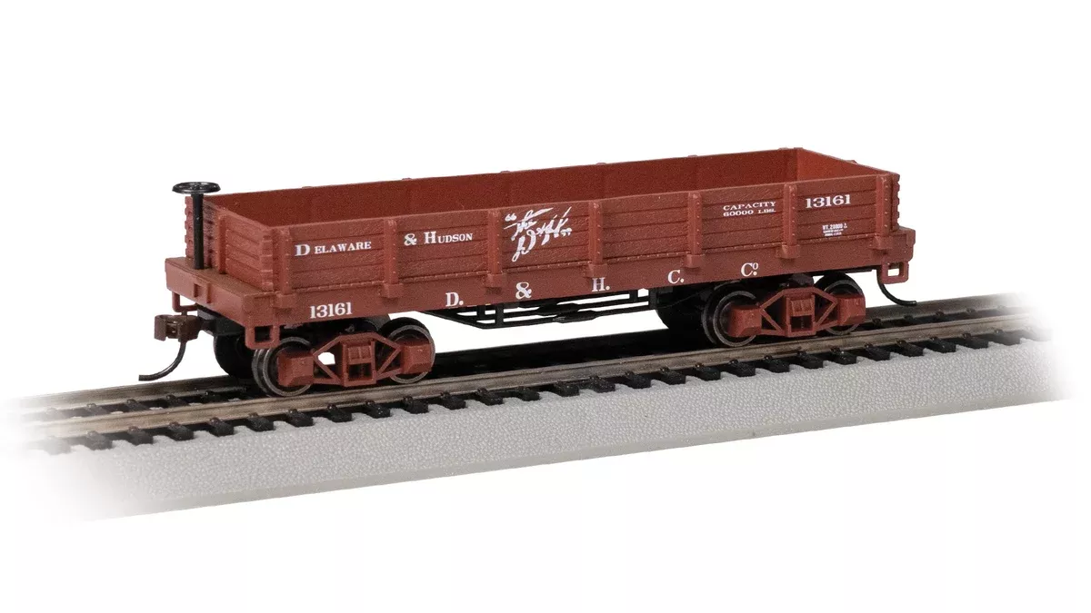 Bachmann 15405 HO Scale Old-Time Gondola Delaware & Hudson D&H 13161