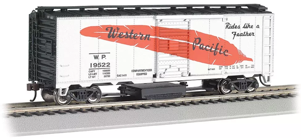 Bachmann 16322 HO Scale Track Cleaning Boxcar Western Pacific WP 19522