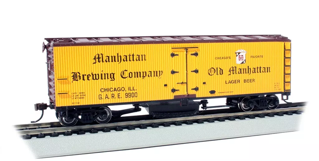 Bachmann 16334 HO Scale Track Cleaning Reefer Manhattan Brewing