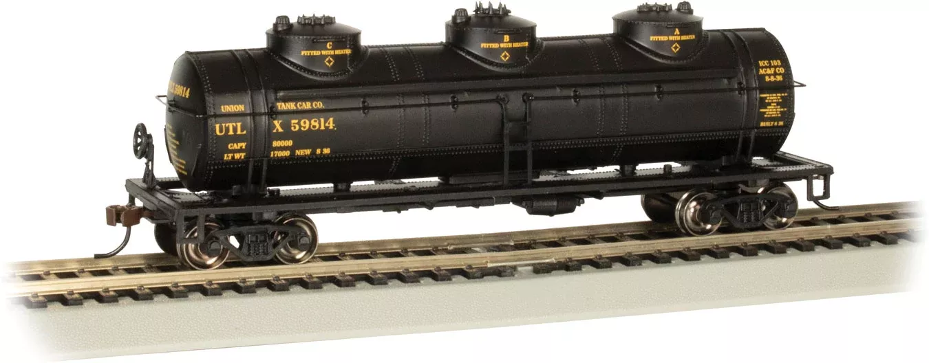 Bachmann 17109 HO Scale 3 Dome Tank Car UTLX 59814