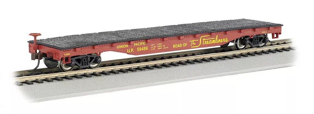 Bachmann 17303 HO Scale 52' Flatcar Union Pacific UP 59486