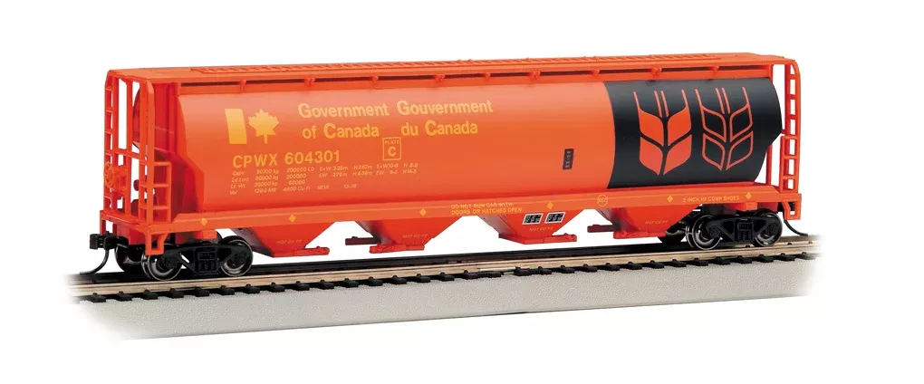 Bachmann 19134 HO Scale 4 Bay Covered Hopper Government of Canada CPWX