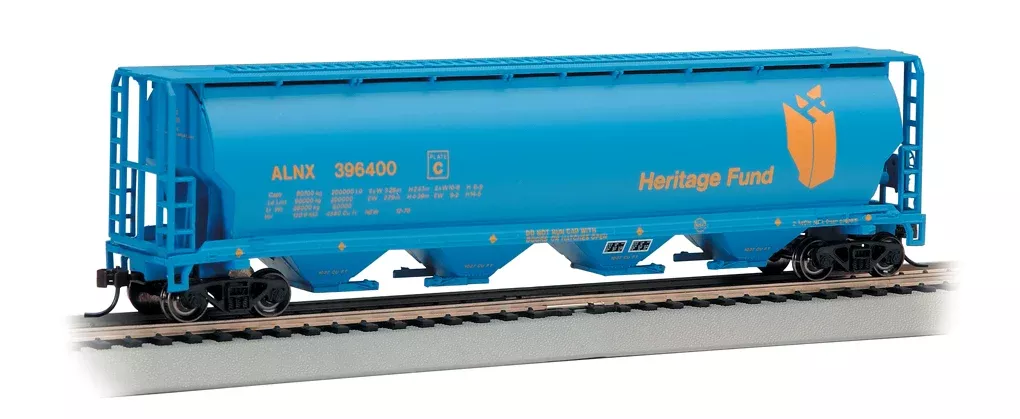 Bachmann 19139 HO Scale 4 Bay Covered Hopper Alberta Heritage Fund ALNX