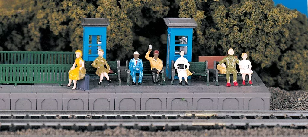 Bachmann 42342 HO Scale Sitting Passengers Figures