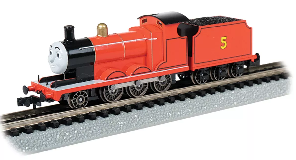 Bachmann 58793 N Scale Thomas and Friends James the Red Engine #5