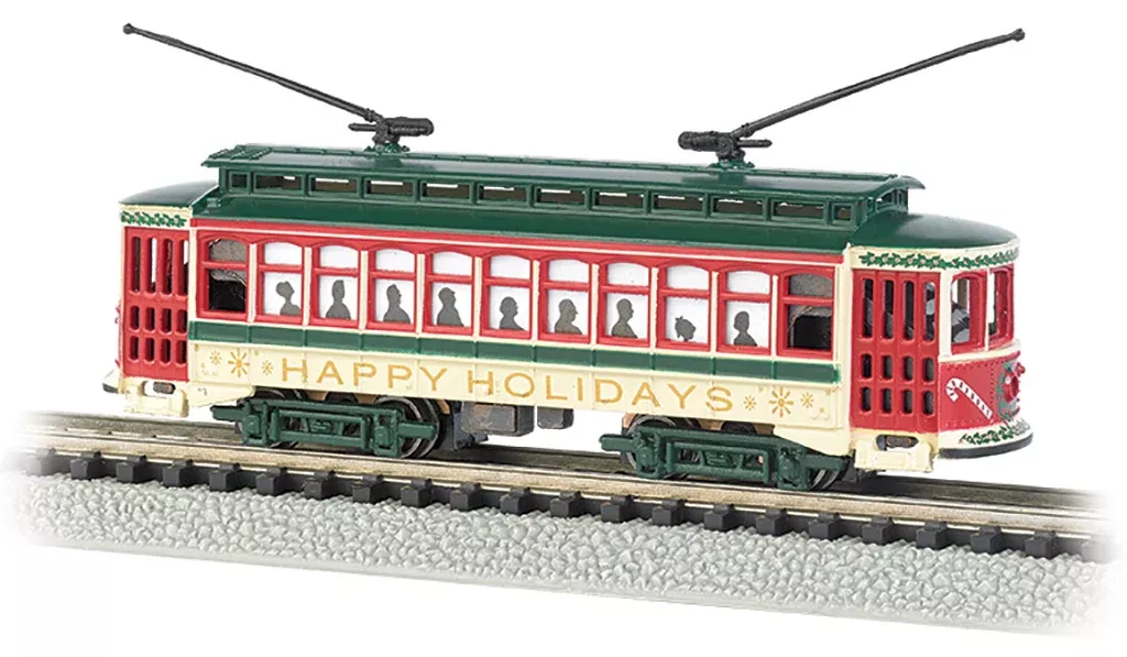 Bachmann 61085 N Scale Brill Trolly - Christmas