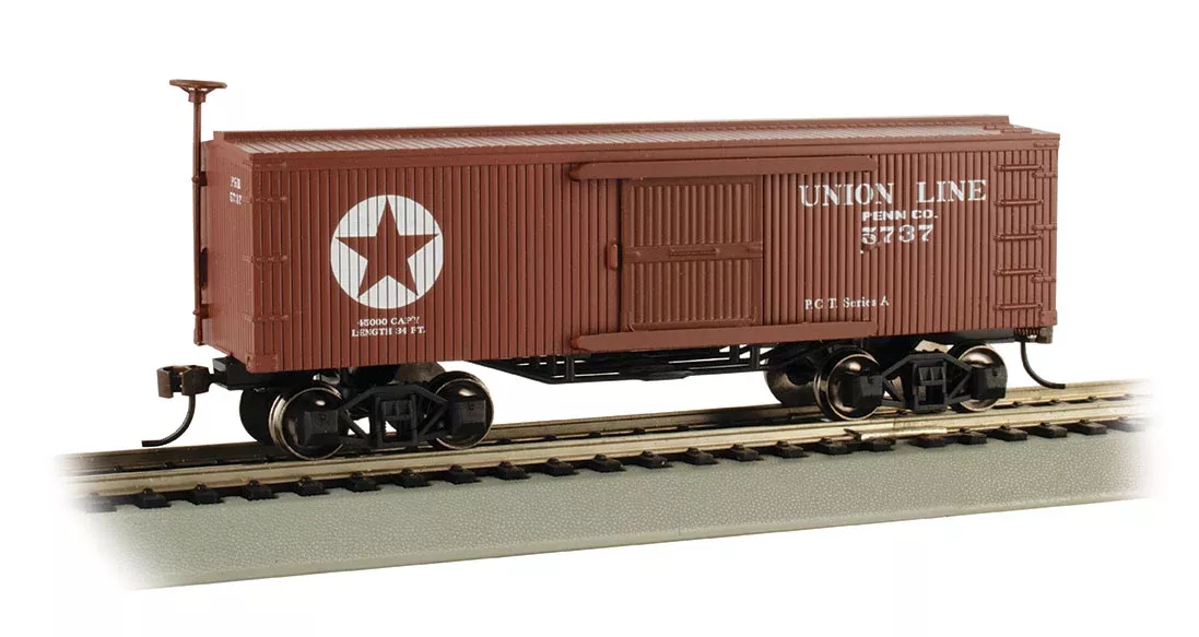 Bachmann 72310 HO Scale 34' Old Time Wood Boxcar Union Line