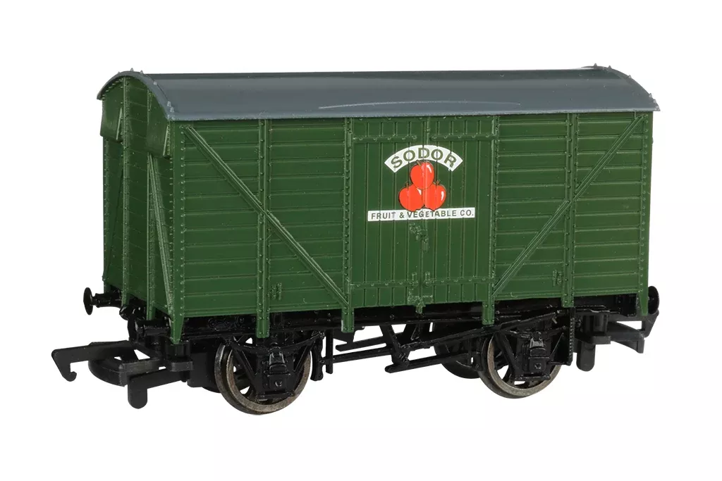 Bachmann 77012 HO Scale Thomas and Friends Ventilated Van - Sodor Fruit & Vegetable Co.