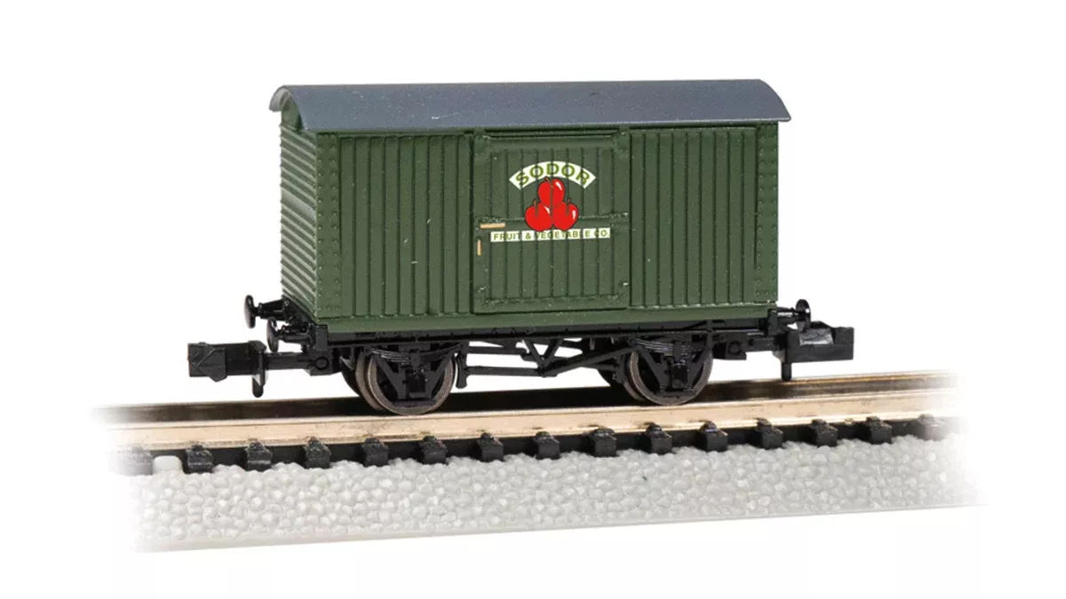 Bachmann 77089 N Scale Thomas & Friends Box Van - Sodor Fruit & Vegetable Co.