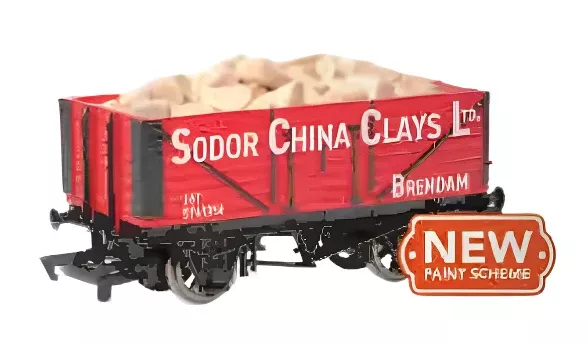 Bachmann 77418 HO Scale Thomas & Friends Sodor China Clay Wagon