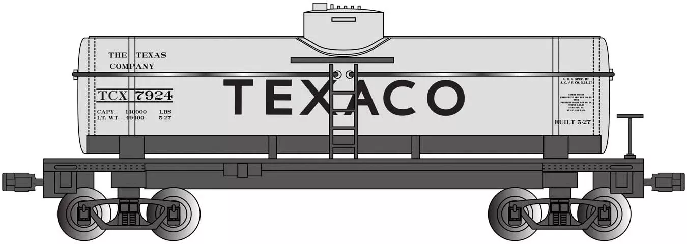 Bachmann 95006 G Scale (1:29) Single Dome Tank Car Texaco TCX 7924