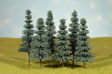 Bachmann SceneScapes 32212 8"-10" Blue Spruce Trees (3 Pack)