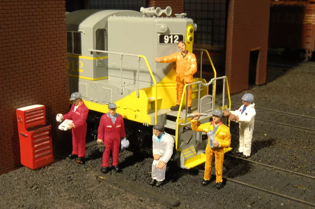 Bachmann SceneScapes 33113 HO Scale Mechanics Figures (7 Pack)