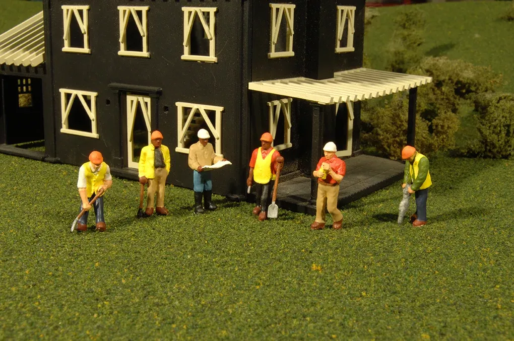 Bachmann SceneScapes 33116 HO Scale Civil Engineers Figures (6 Pack)