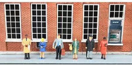 Bachmann SceneScapes 33170 O Scale Standing Office Worker Figures (6 Pack)