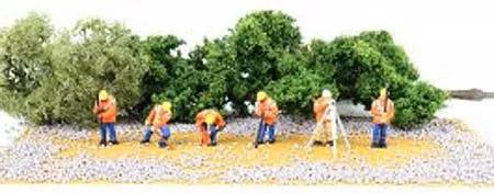 Bachmann SceneScapes 33171 O Scale Highway Maintenance Crew (6 Pack)
