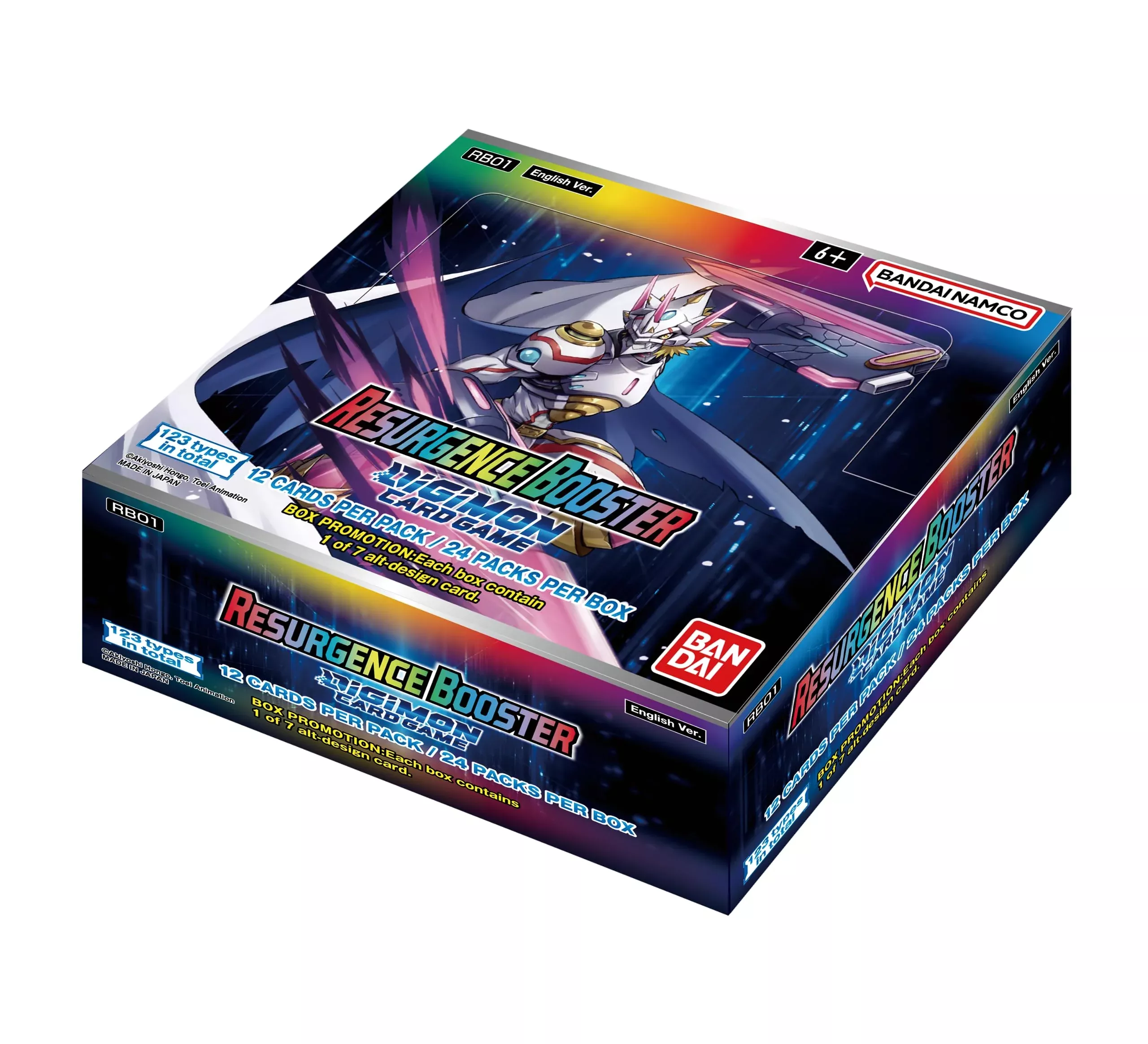 BANDAI Digimon Card Game: Resurgence Booster Box - Medium Blue - Paper