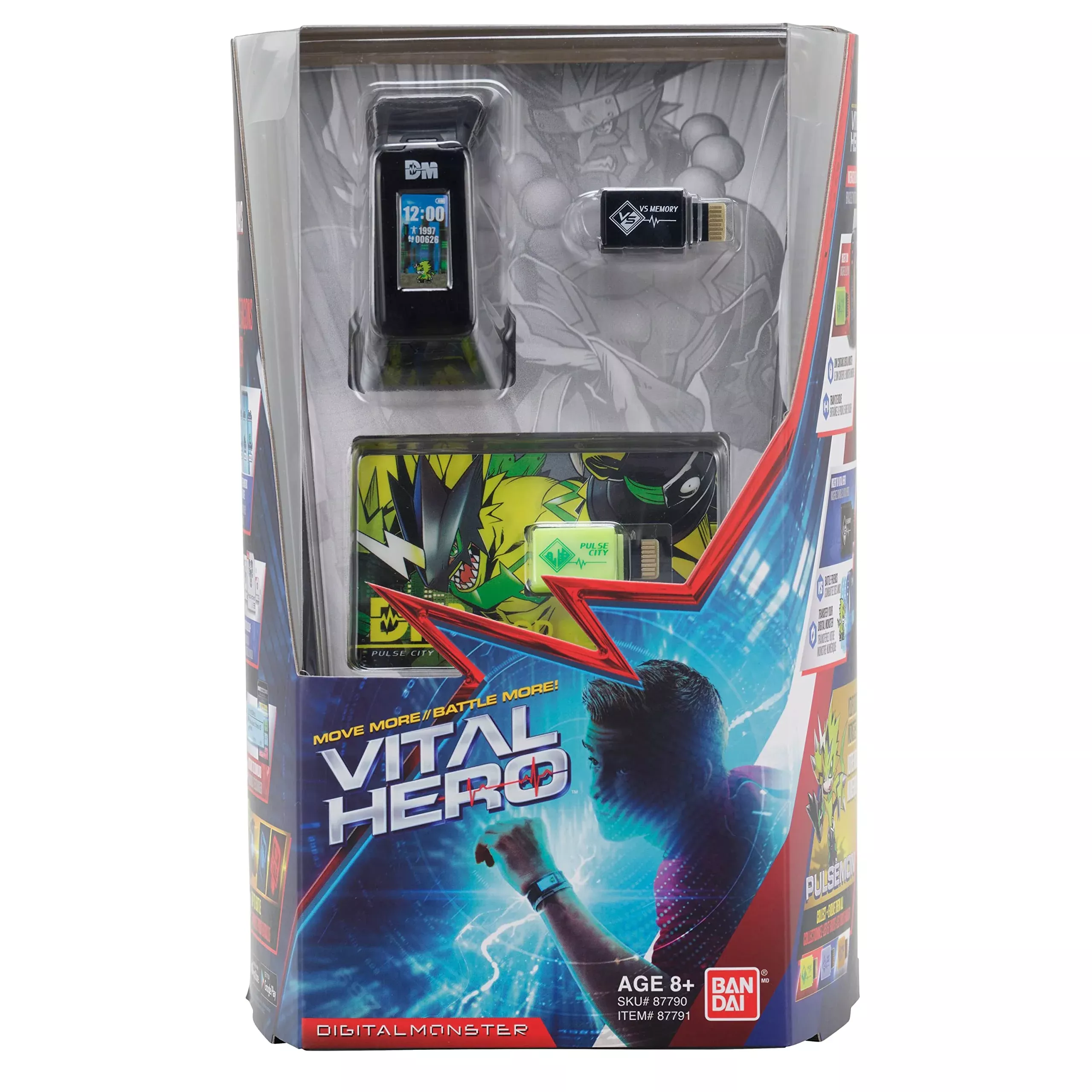 Bandai Namco Vital Hero Interactive Band - Black, Small, Digital Monster