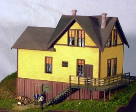 Banta Modelworks 124 HO Scale Vance Junction Section House Craftsman Kit