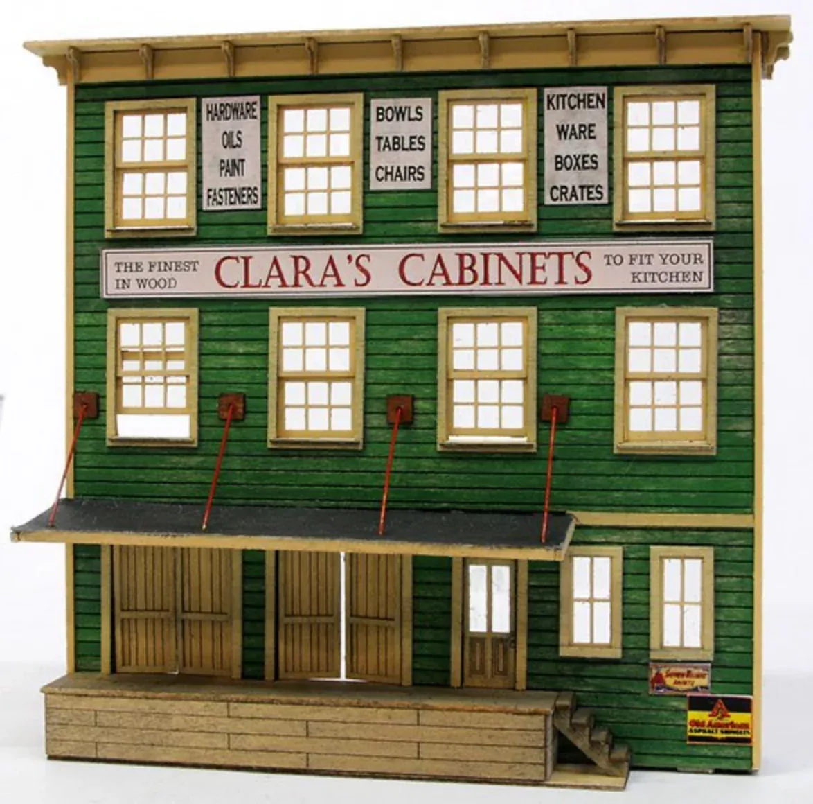 Banta Modelworks 2152 HO Scale Clara's Cabinet Craftsman Kit (Front Only)