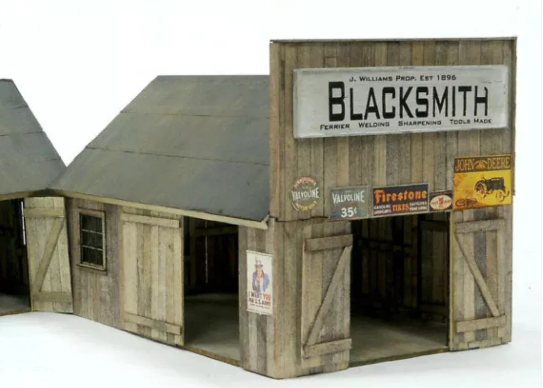 Banta Modelworks 6125 O Scale Blacksmith Shop Craftsman Kit