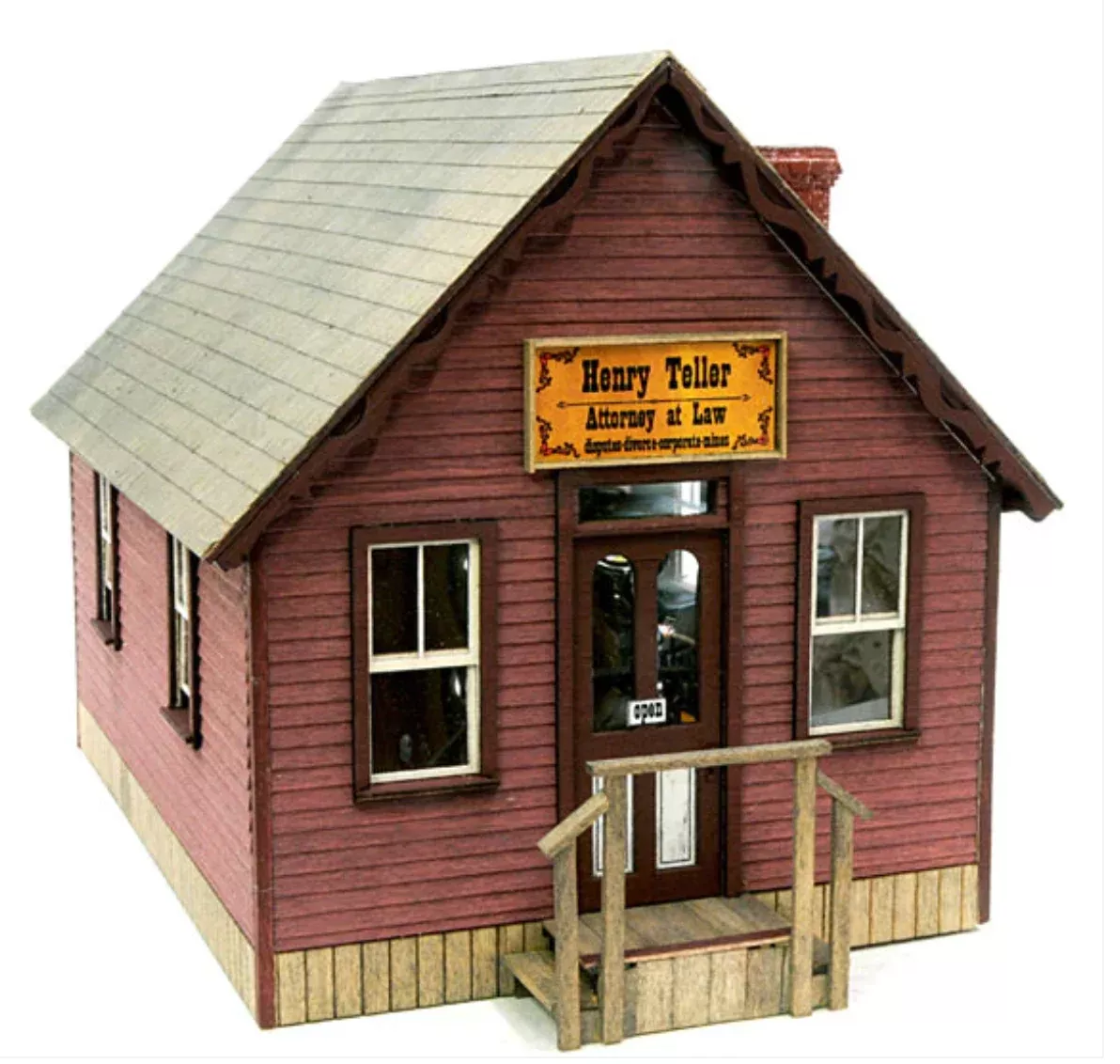 Banta Modelworks 6140 O Scale Henry Tellers Law Office Craftsman Kit