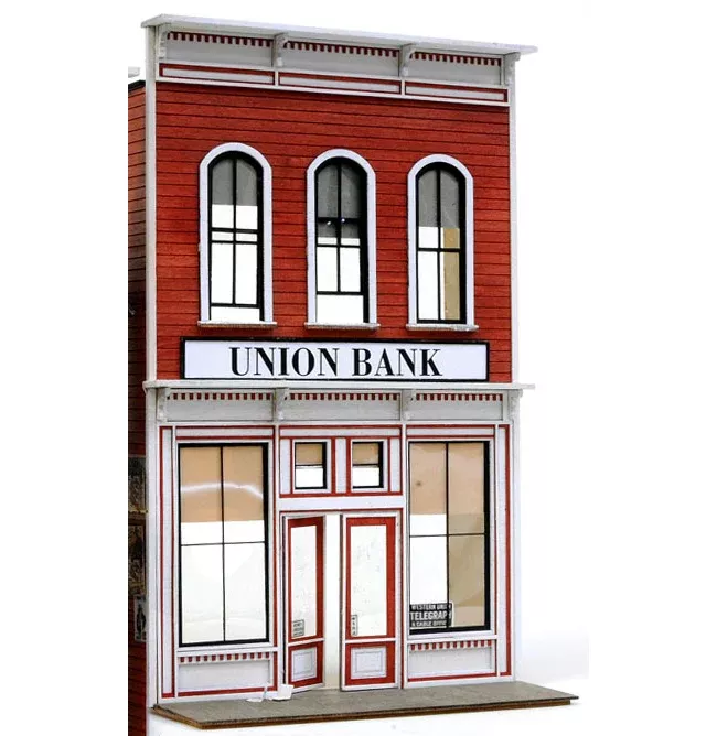 Banta Modelworks 6149 O Scale Union Bank Craftsman Kit (Front Only)