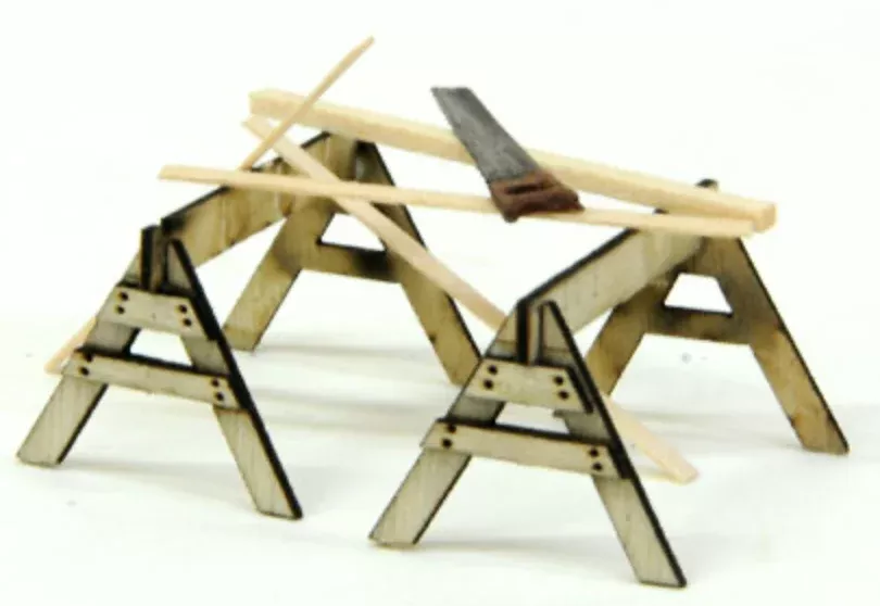 Banta Modelworks 732 O Scale Saw Horses