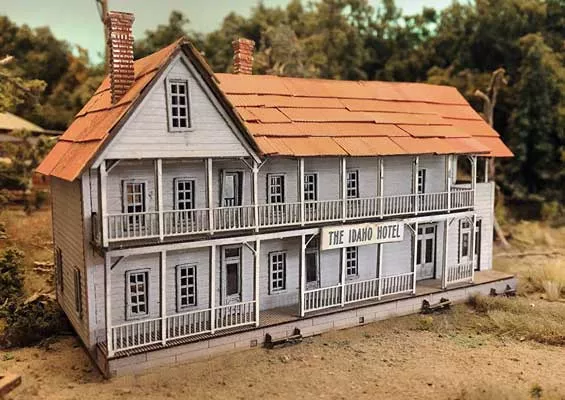 Bar Mills Scale Model Works 151 N Scale Idaho Hotel Craftsman Kit