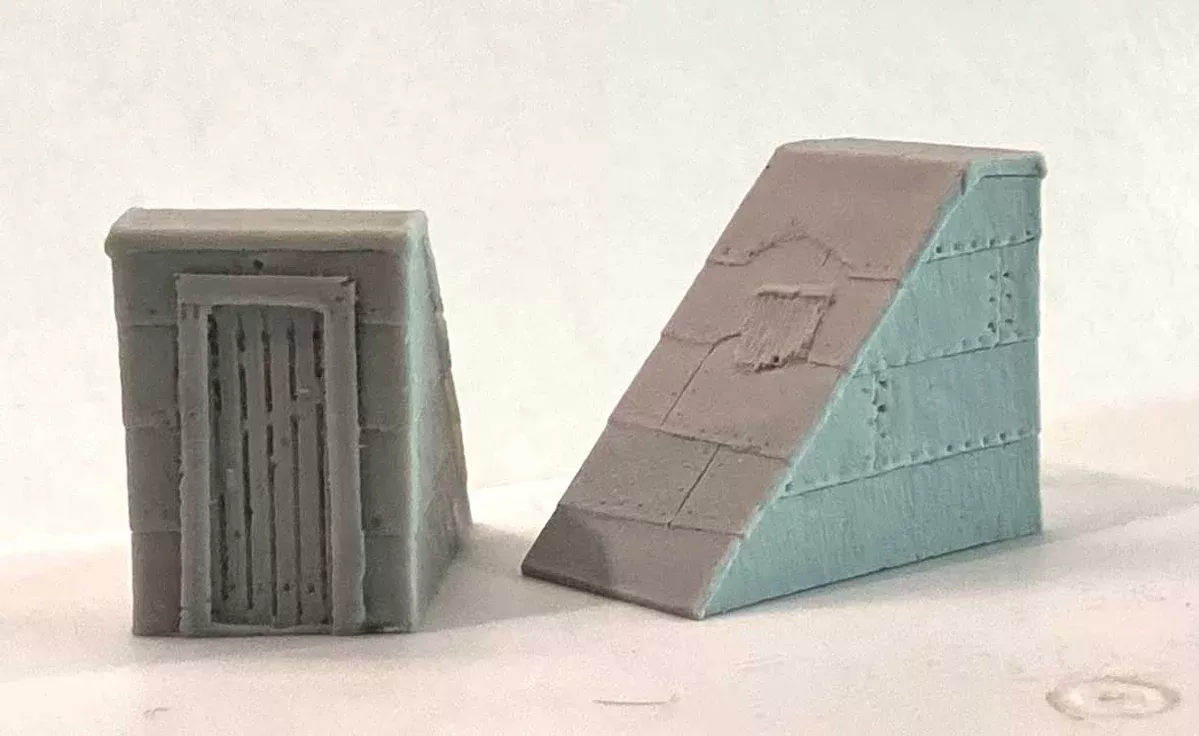 Bar Mills Scale Model Works 2023 HO Scale Rooftop Staircases (2 Pack Unpainted Resin)
