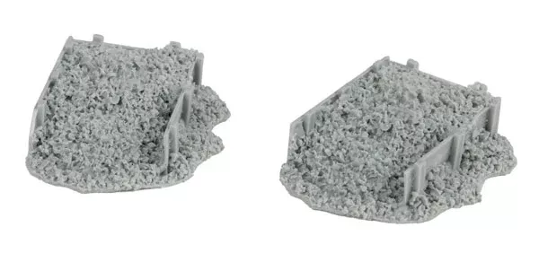 Bar Mills Scale Model Works 2024 HO Scale Coal Bins (2 Pack Unpainted Resin)