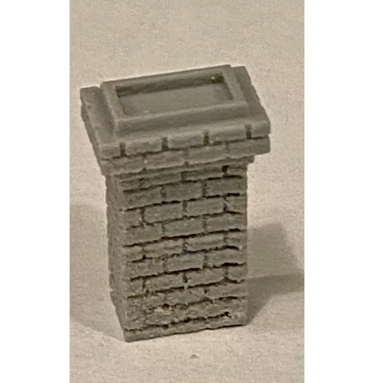 Bar Mills Scale Model Works 2032 HO Scale Rectangular Brick Chimney 5/8" (3 Pack Unpainted Resin)