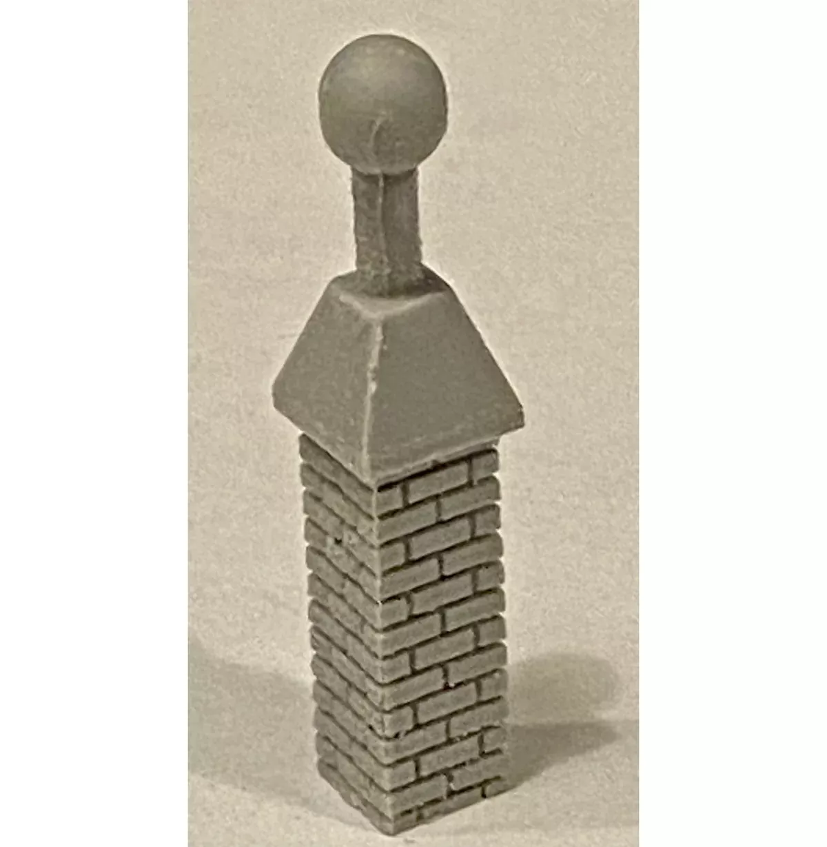 Bar Mills Scale Model Works 2035 HO Scale Vented Chimney 1-5/16" (3 Pack Unpainted Resin)
