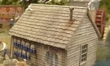 Bar Mills Scale Model Works 226 HO Scale Coastal Brown Shake Shingles