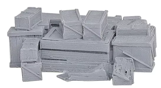 Bar Mills Scale Model Works 4018 O Scale Medium Crate Assortment (Unpainted Resin)