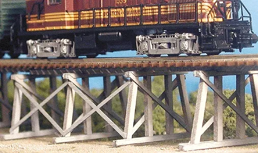 Bar Mills Scale Model Works 404 HO Scale Lowboy Trestle Kit