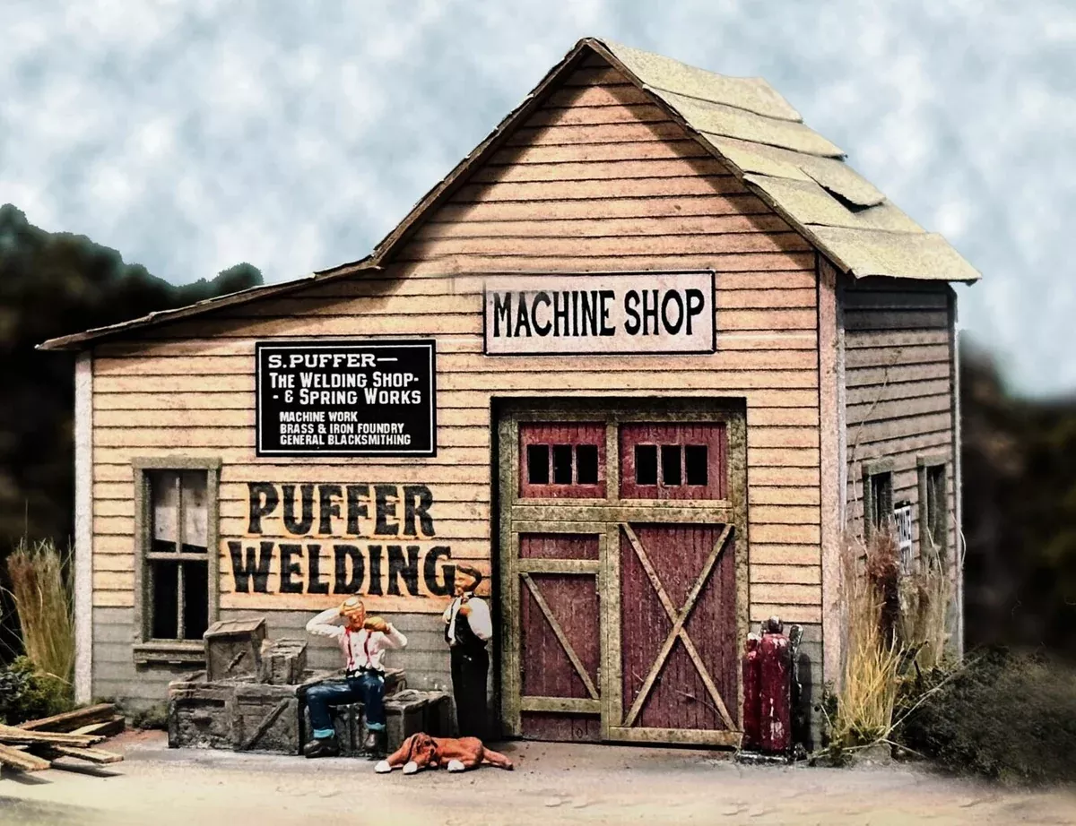 Bar Mills Scale Model Works 5032 HO Scale Puffers Welding Craftsman Kit