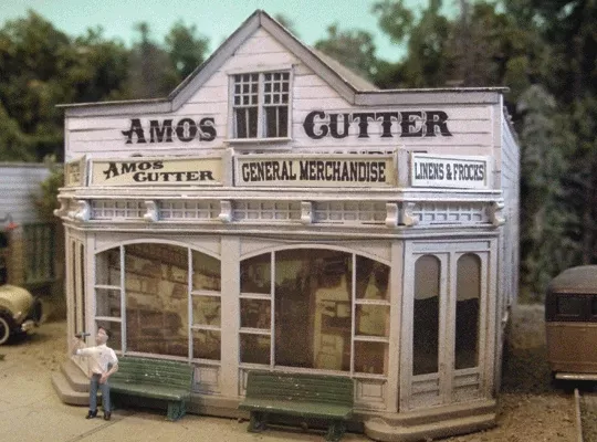 Bar Mills Scale Model Works 504 O Scale Amos Cutter General Store Craftsman Kit
