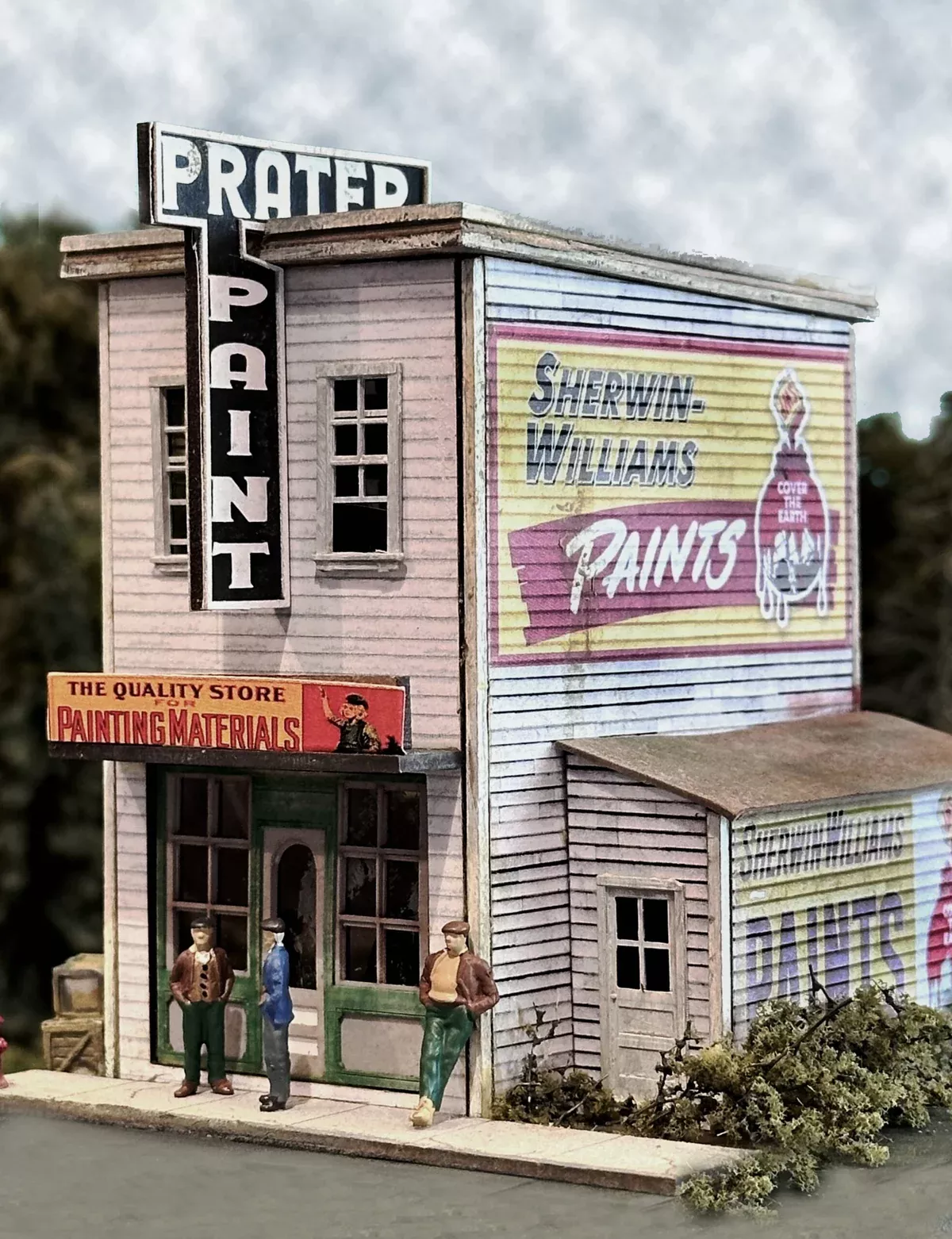 Bar Mills Scale Model Works 5064 O Scale Prater Paint PrePrinted Craftsman Kit