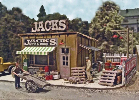 Bar Mills Scale Model Works 542 HO Scale Jack's Backyard New & Used Craftsman Kit