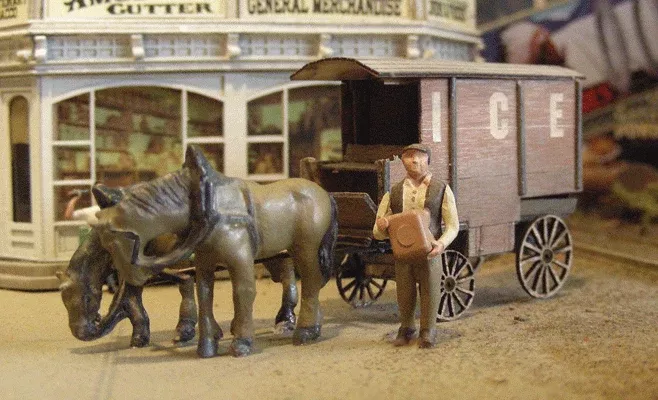 Bar Mills Scale Model Works 752 HO Scale Milk & Ice Wagon Craftsman Kit