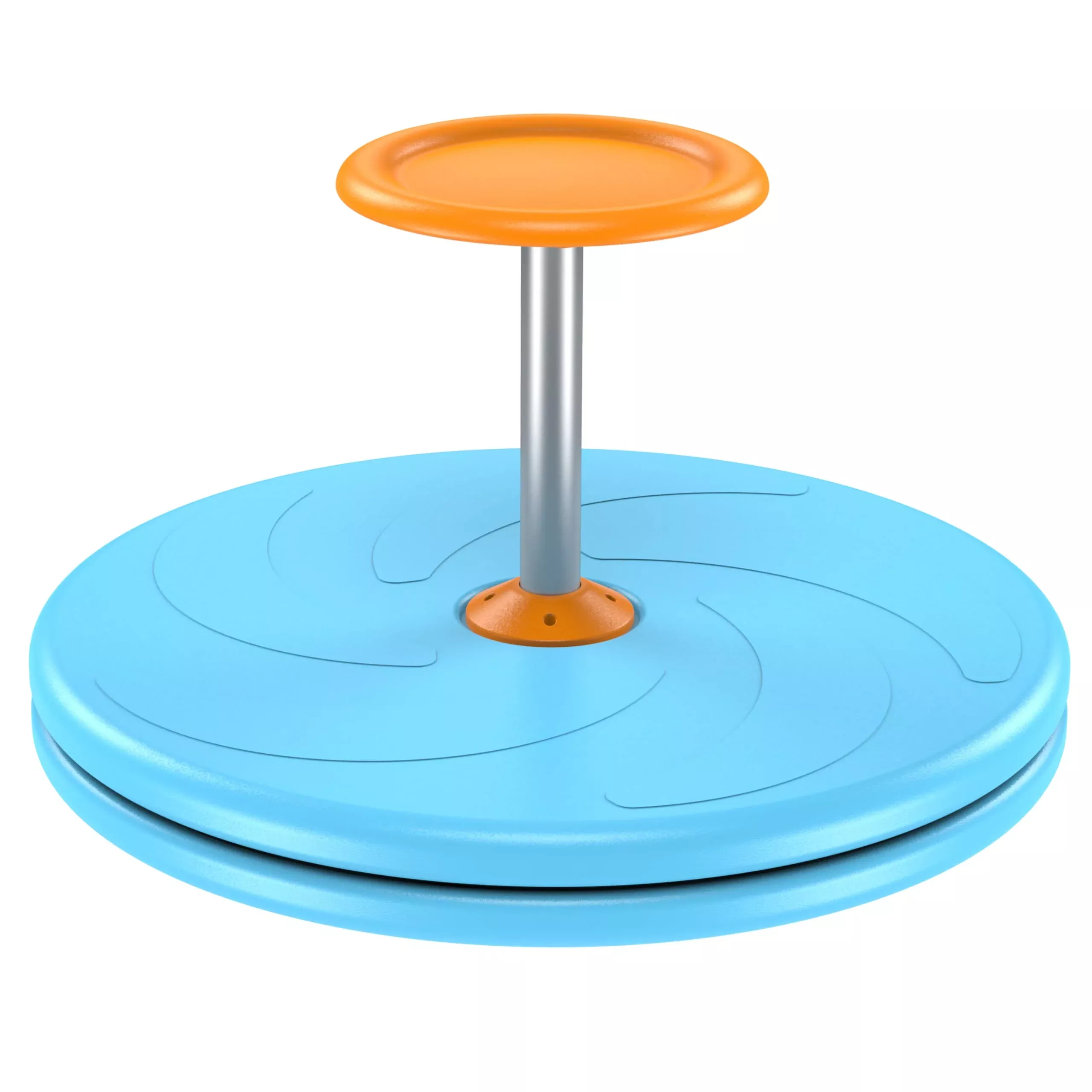 BARNEY KAITE BS SPINNER-X Seated Spinner Toy for Kids, Blue, Large