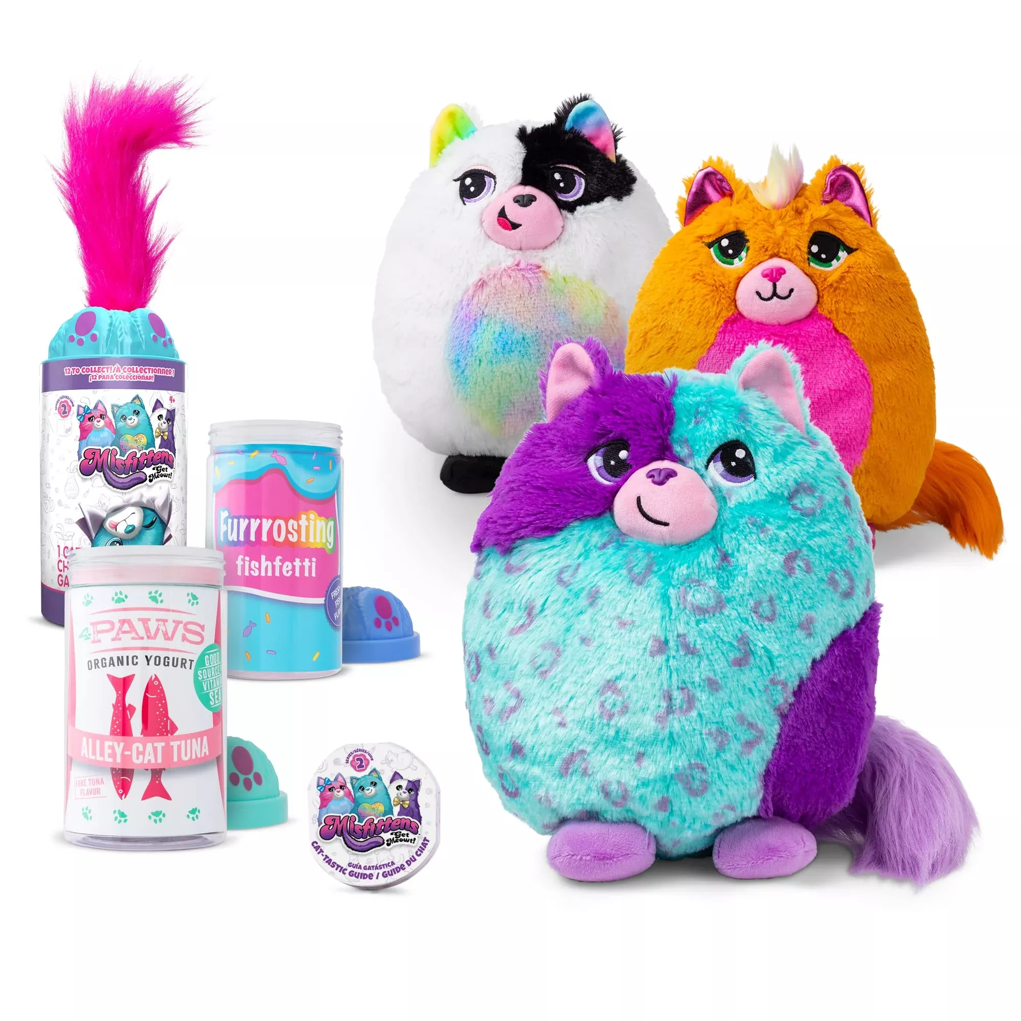 Basic Fun Misfittens Cats Plush - Series 3 Wild Cats, Polyester, 1 Cou