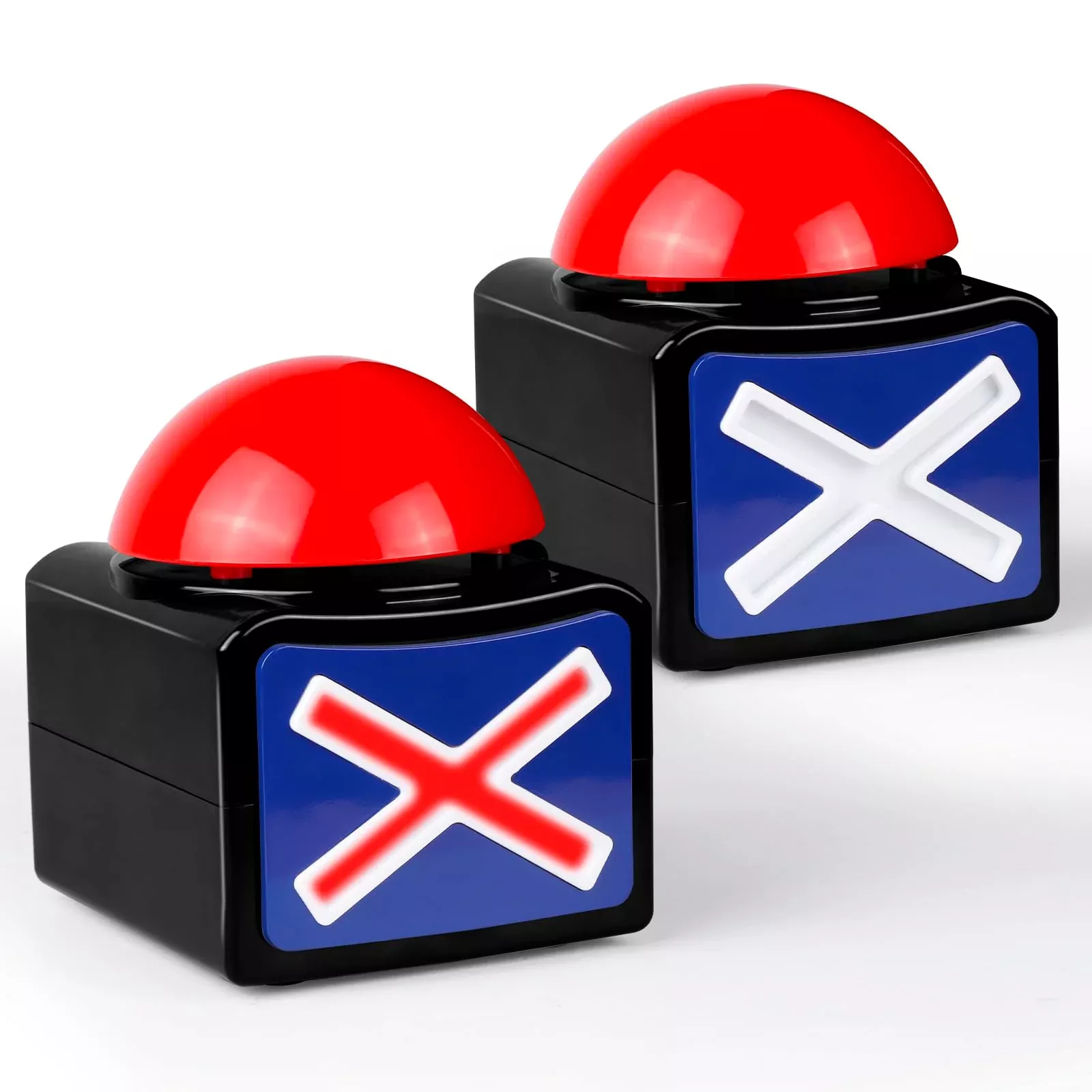 BEAN LIEVE Game Answer Buzzer for Classroom Quizzes, Black/Red, 2