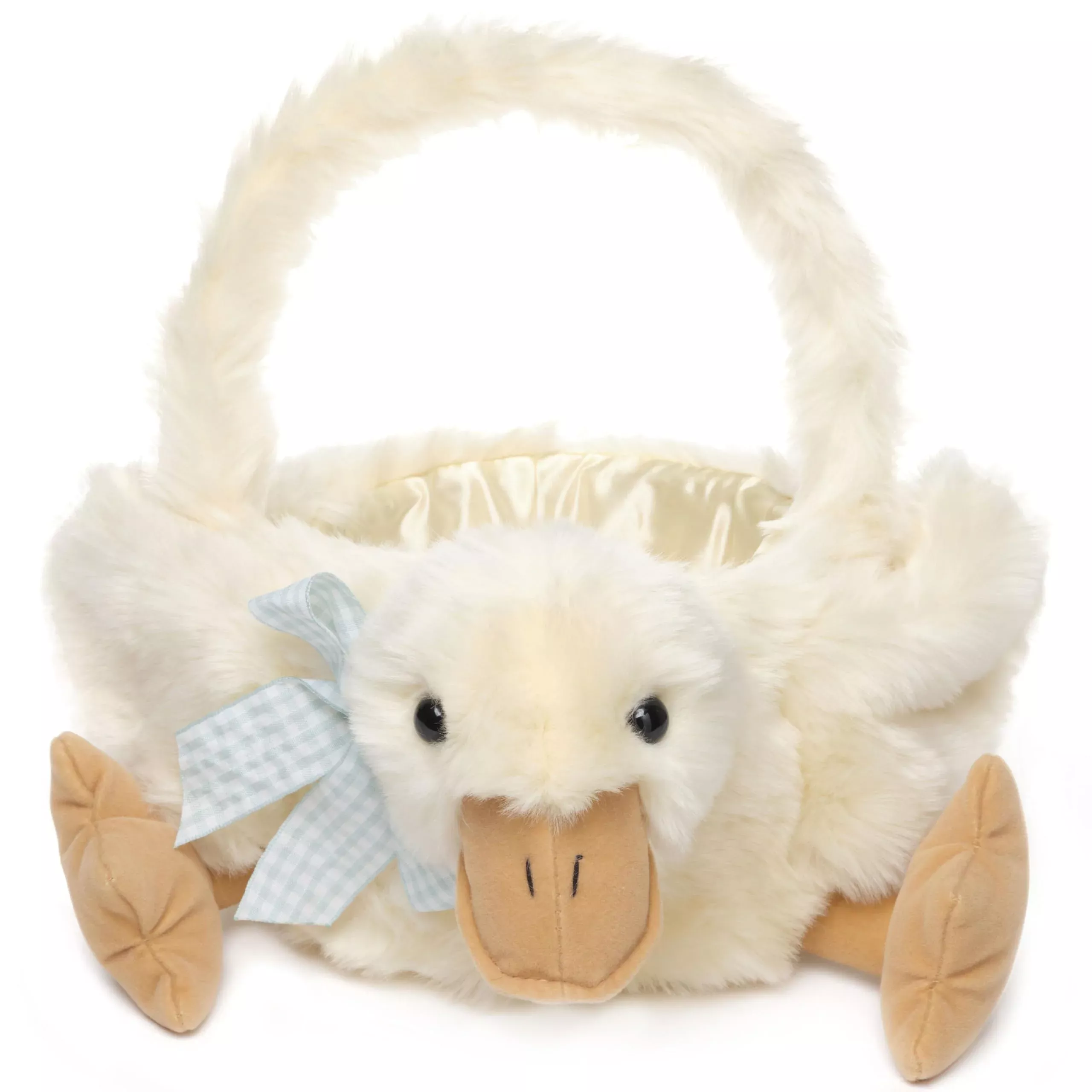 Bearington Quack The Yellow Duck Plush Easter Basket, 12 X 13 Inch Bab