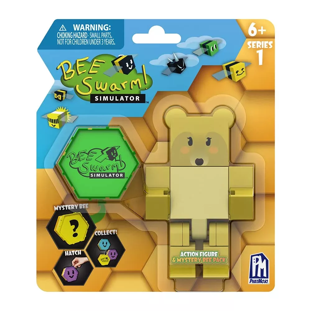 Bee Swarm Simulator Mother Bear Action Figure Pack, 5" Tall, Collectible