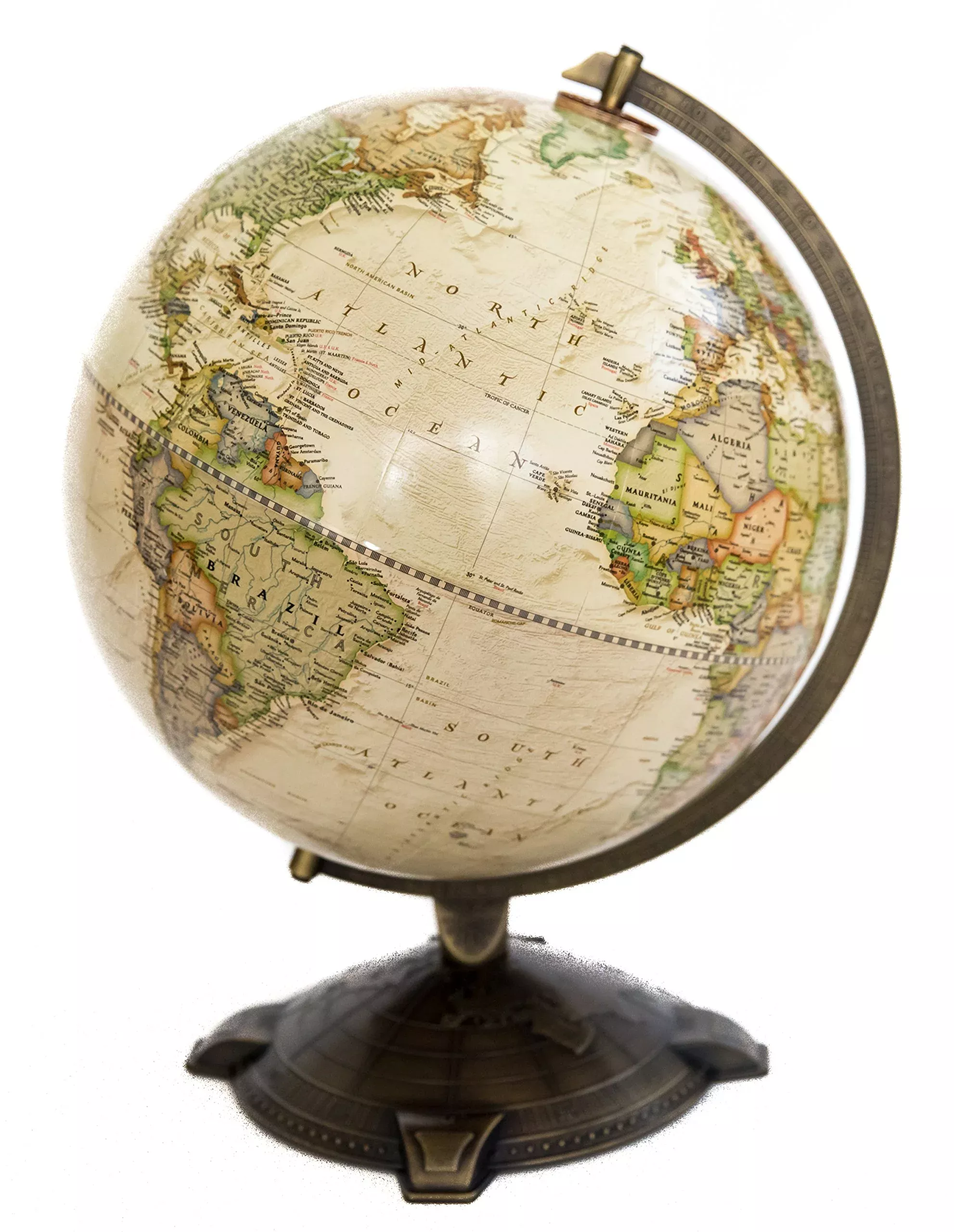 Bello Games 12" Globe Northern Hemisphere Raised Relief Parchment
