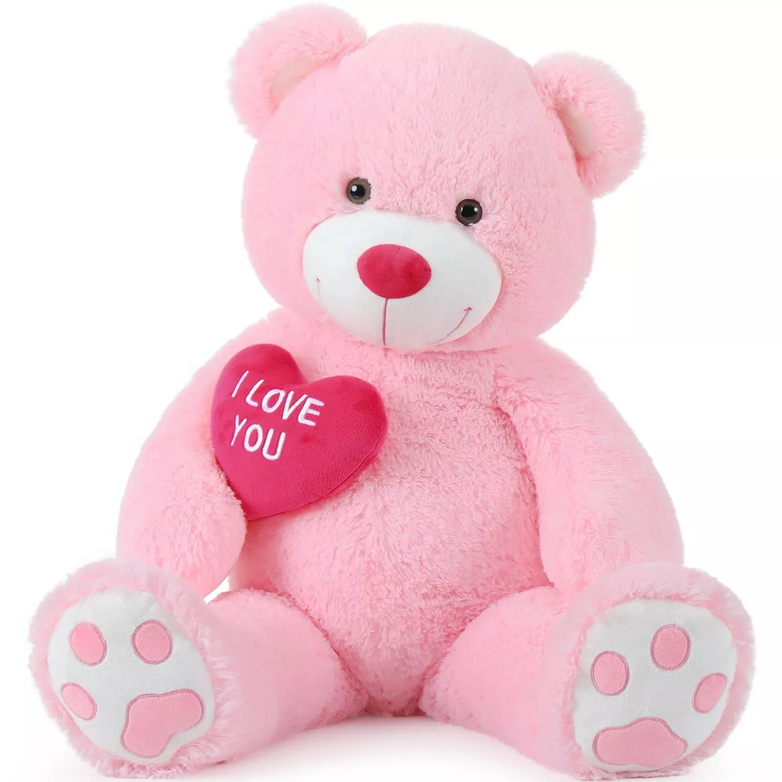 Beniny Red Heart Giant Teddy Bears, Big Teddy Bear Stuffed Animals Wit