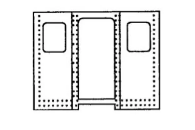 Bethlehem Car Works 22h Coach Car Ends with Windows (1 Pair)