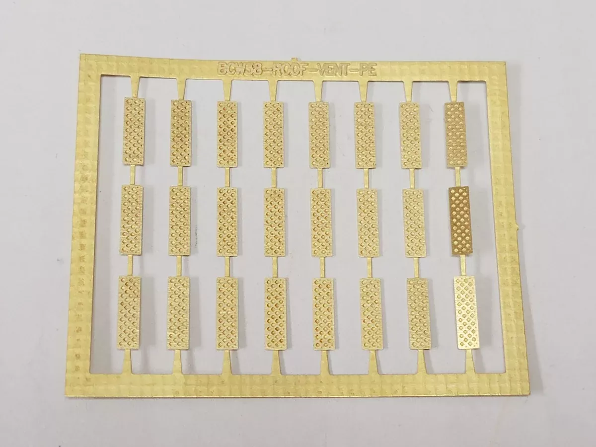 Bethlehem Car Works 38 HO Scale Brass Roof Vents (24)